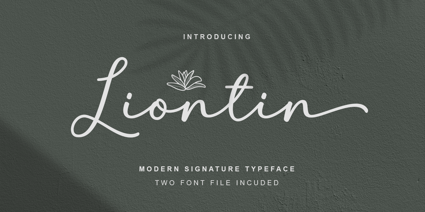 Beispiel einer Liontin-Schriftart